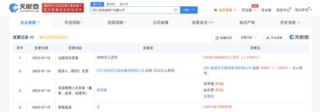 五糧液物產公司增資擴產，薯類銷售業務迎來戰略升級